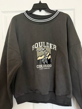 CU Boulder Chi Omega family weekend sweatshirt. Size large.